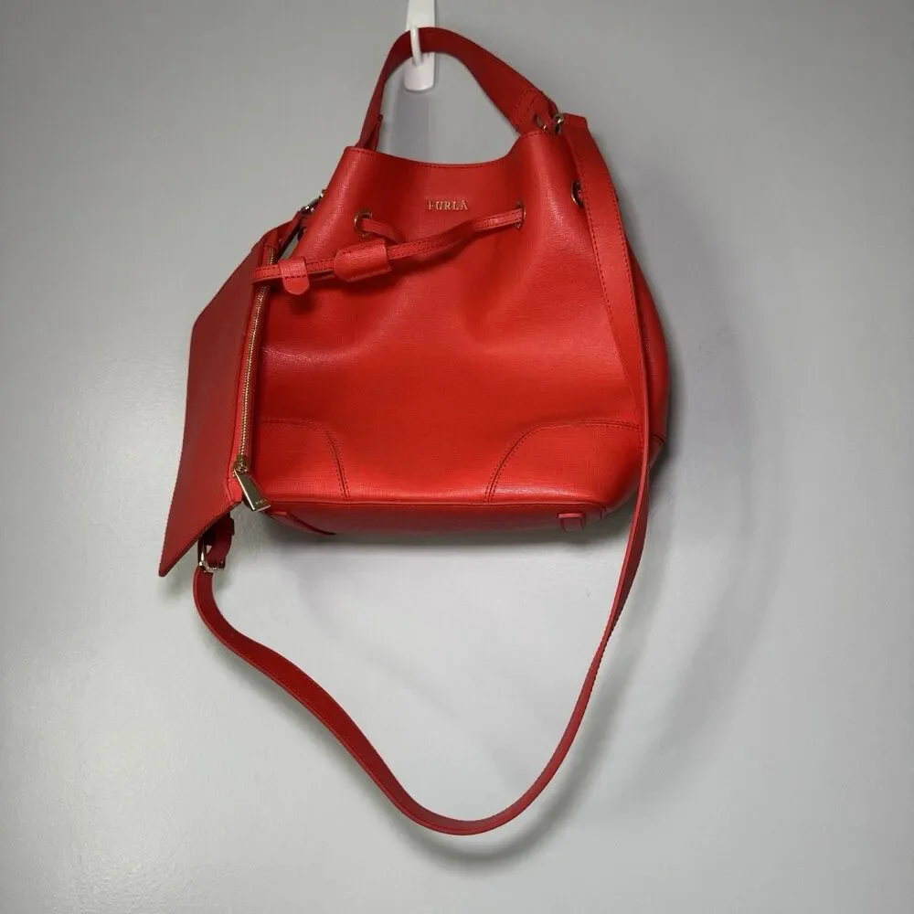 Furla red saffiano